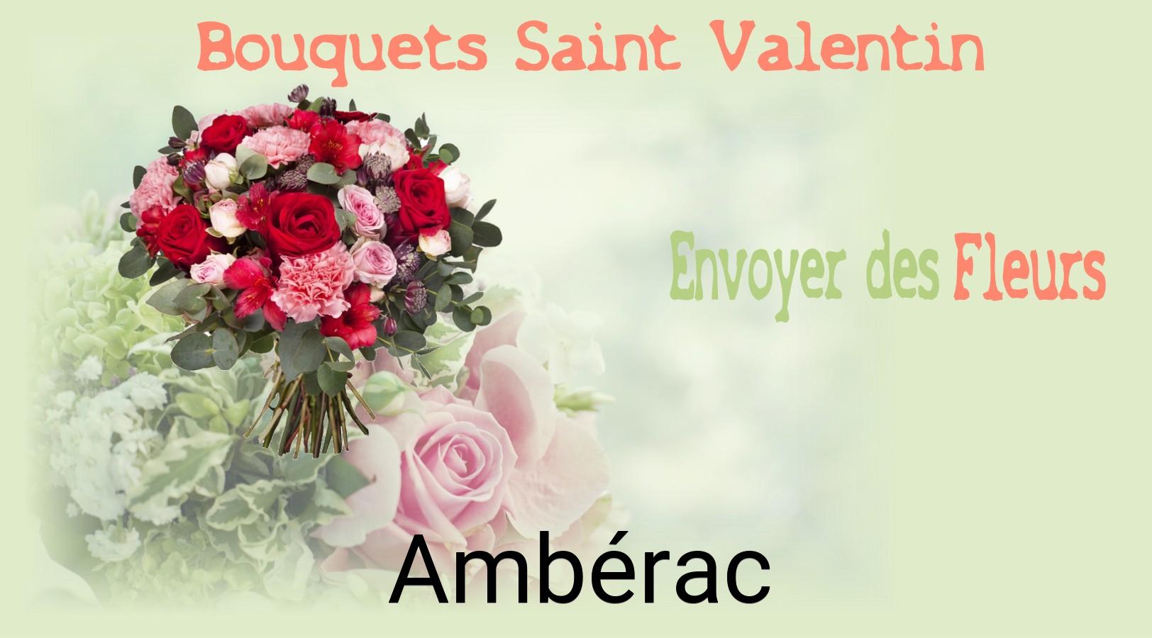 Roses de Saint-Valentin livrées à Ambérac